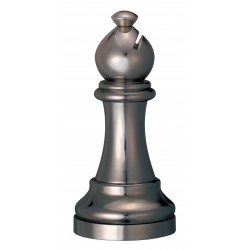 Cast Chess Bishop -Black-